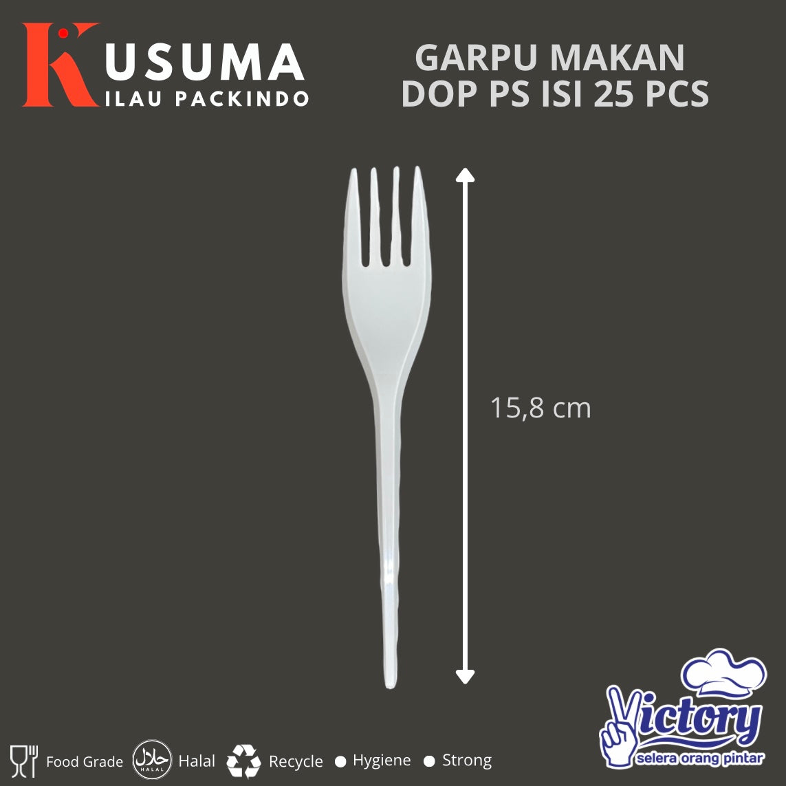 VICTORY GARPU MAKAN PS DOP 25 PCS
