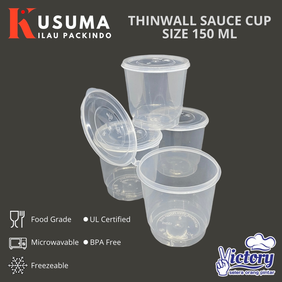 VICTORY THINWALL SAUCE CUP 150 ML