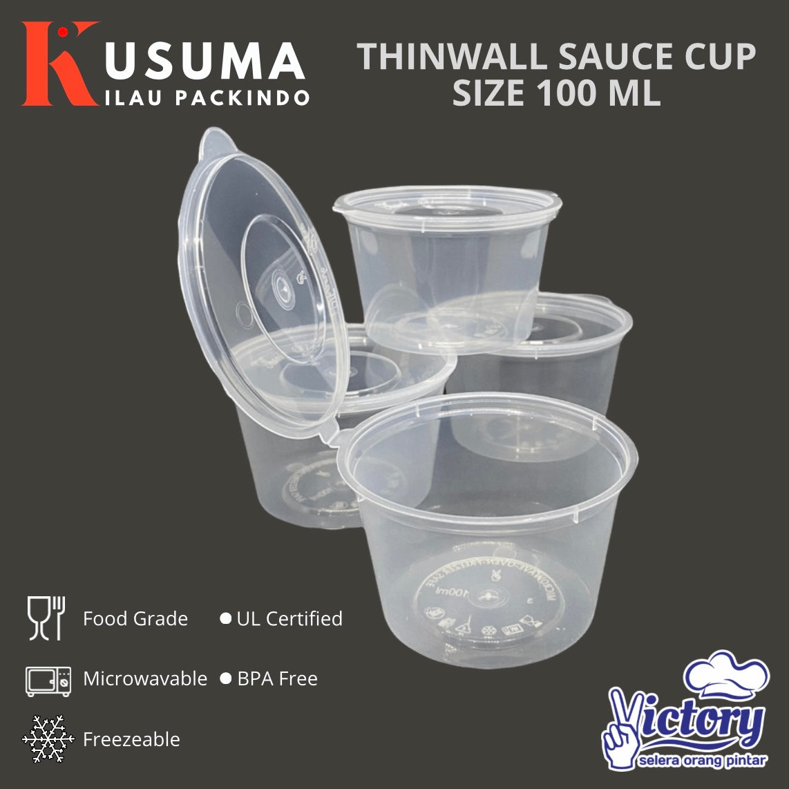 VICTORY THINWALL SAUCE CUP 100 ML
