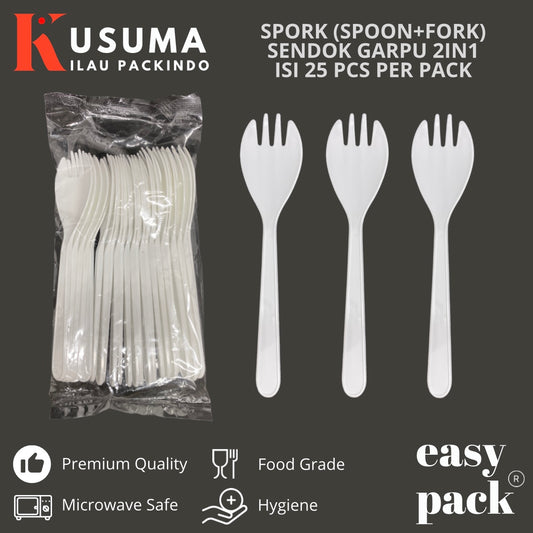 EASY PACK SPORK SPOON & FORK 2IN1