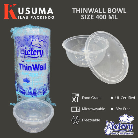 VICTORY THINWALL BOWL SIZE 400 ML
