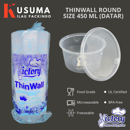 VICTORY THINWALL ROUND SIZE 450 ML