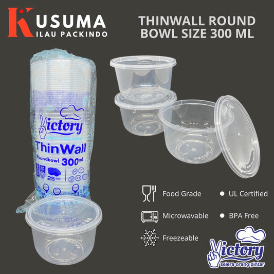 VICTORY THINWALL ROUND BOWL 300 ML