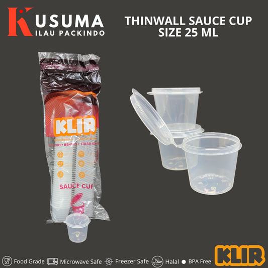 KLIR THINWALL SAUCE CUP 25 ML