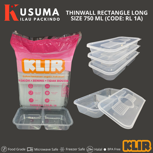 KLIR THINWALL RECTANGLE LONG (RL 1A) 750 ML