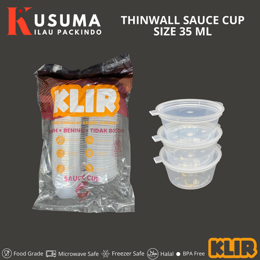 KLIR THINWALL SAUCE CUP 35 ML