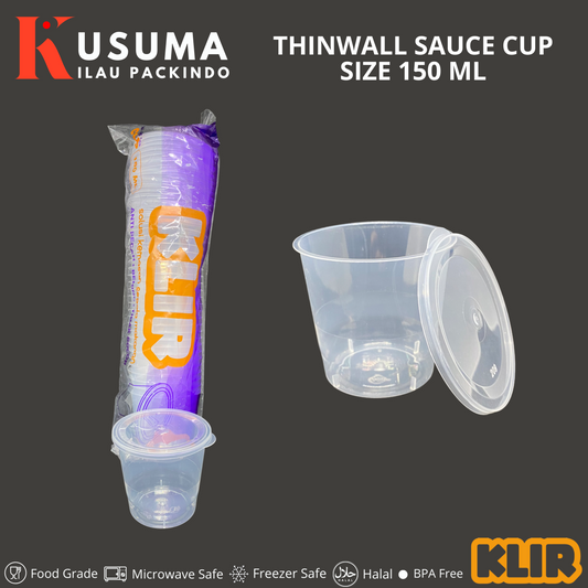 KLIR THINWALL SAUCE CUP 150 ML