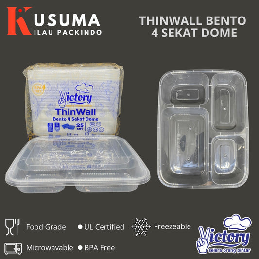 VICTORY THINWALL BENTO 4 SEKAT DOME