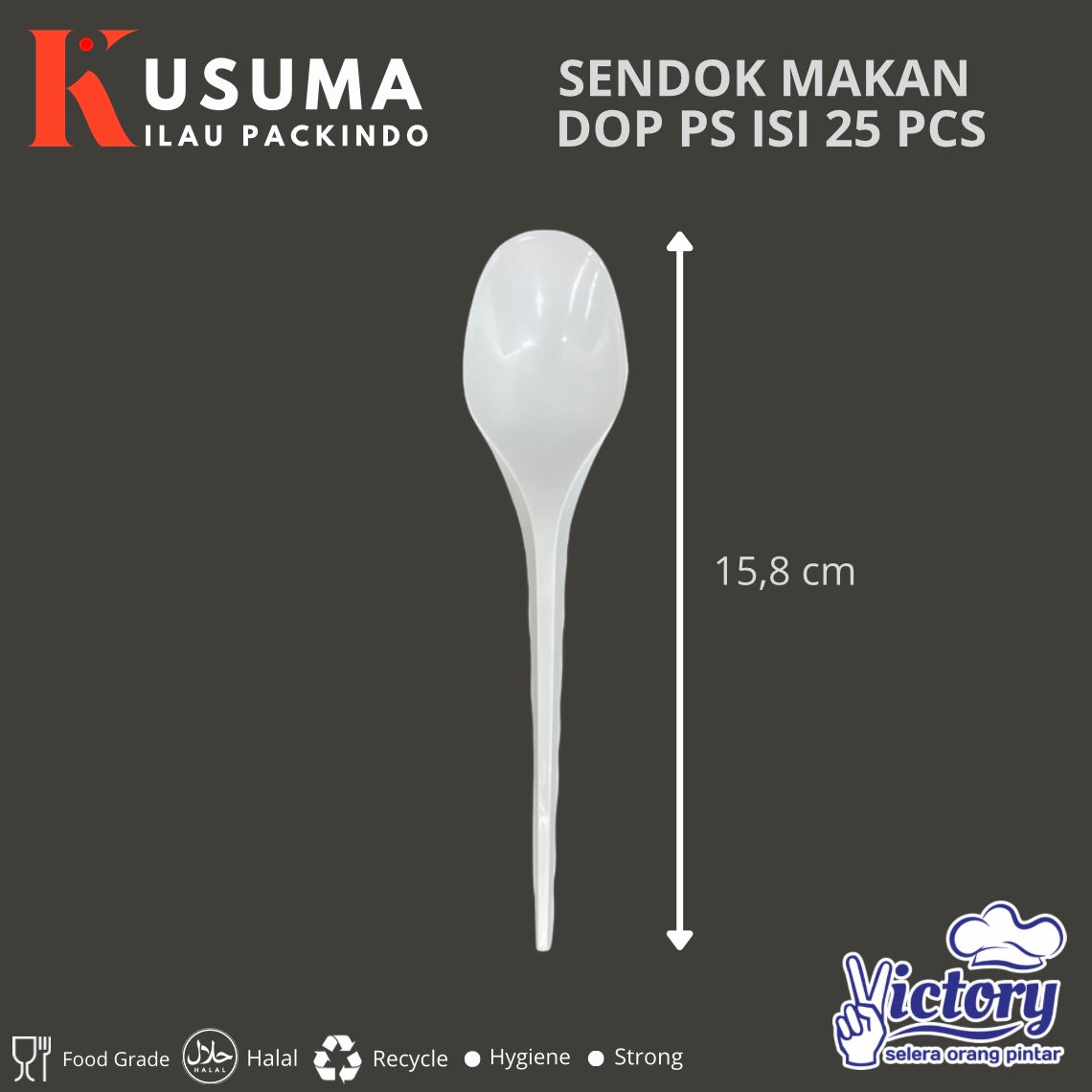 VICTORY SENDOK MAKAN PS DOP 25 PCS