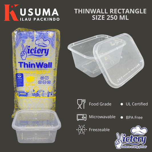 VICTORY THINWALL RECTANGLE 250 ML