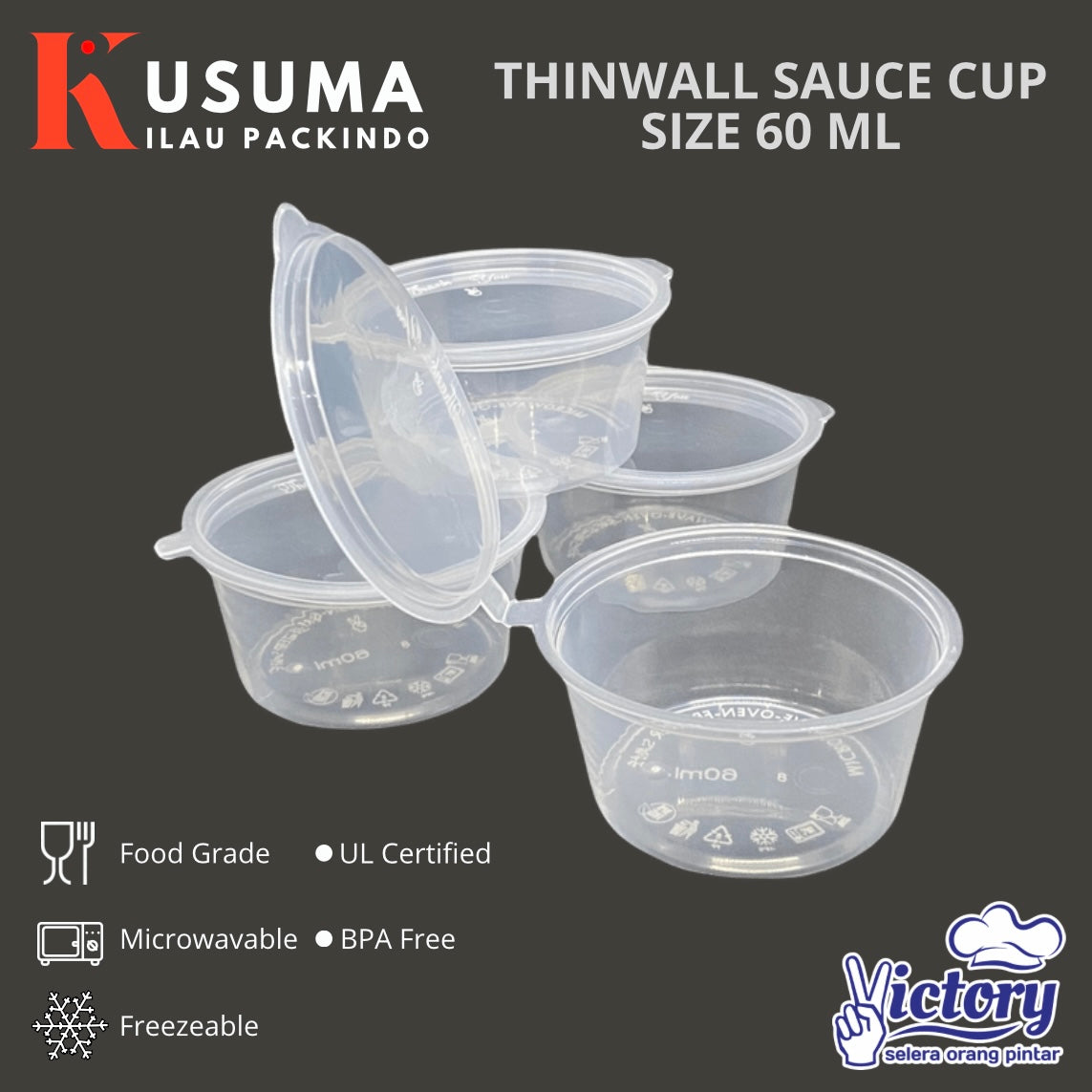 VICTORY THINWALL SAUCE CUP 60 ML