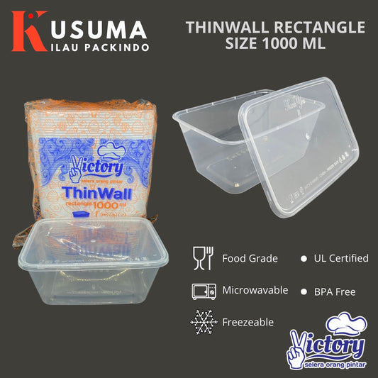VICTORY THINWALL RECTANGLE 1000 ML