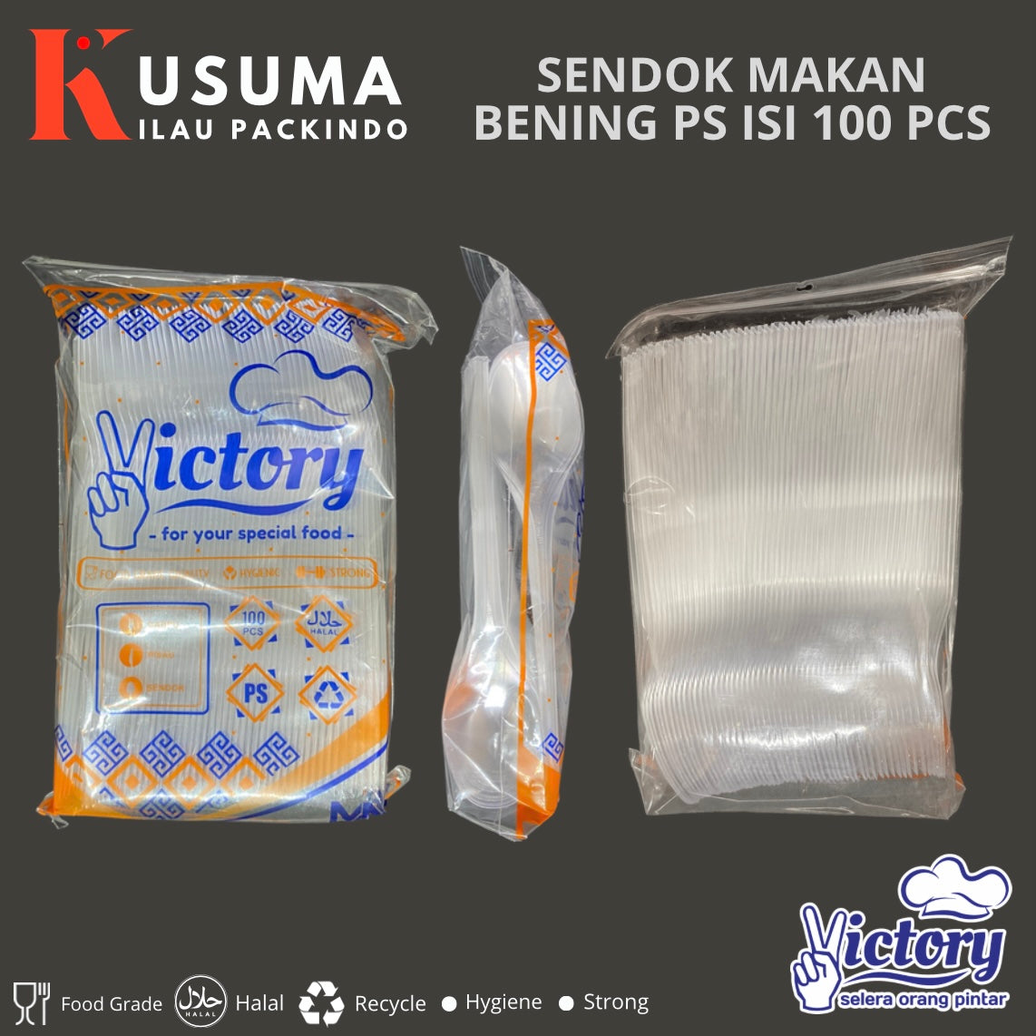 VICTORY SENDOK MAKAN PS BENING 100 PCS