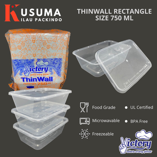 VICTORY THINWALL RECTANGLE 750 ML