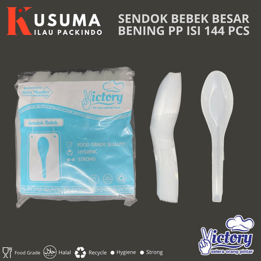 VICTORY SENDOK BEBEK BESAR PP BENING 144 PCS  sa