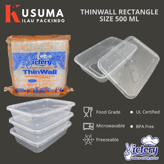 VICTORY THINWALL RECTANGLE 500 ML