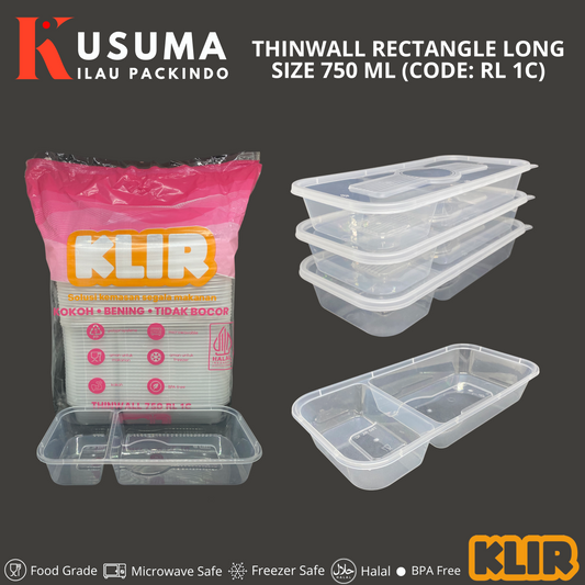 KLIR THINWALL RECTANGLE LONG (RL 1C) 750 ML