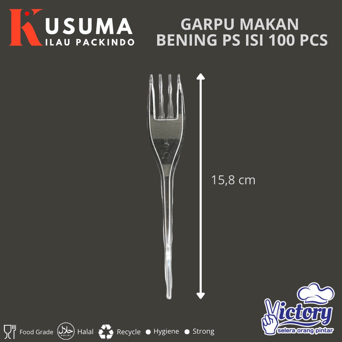 VICTORY GARPU MAKAN PS BENING 100 PCS