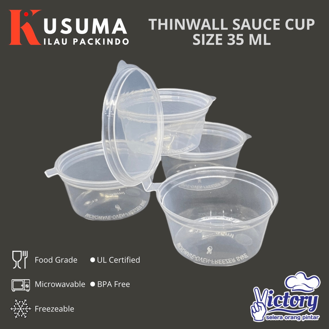 VICTORY THINWALL SAUCE CUP 35 ML
