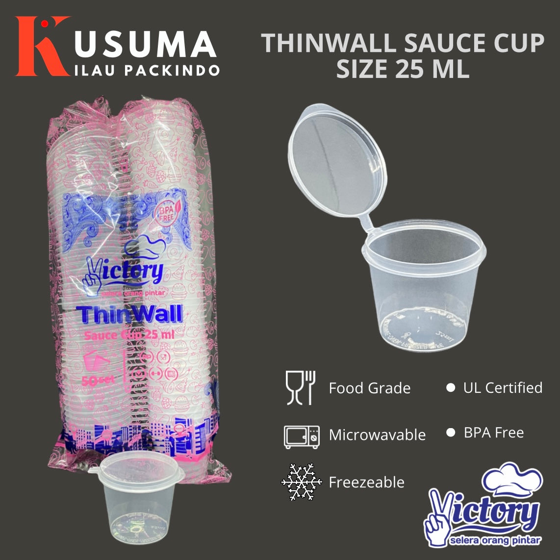 VICTORY THINWALL SAUCE CUP 25 ML