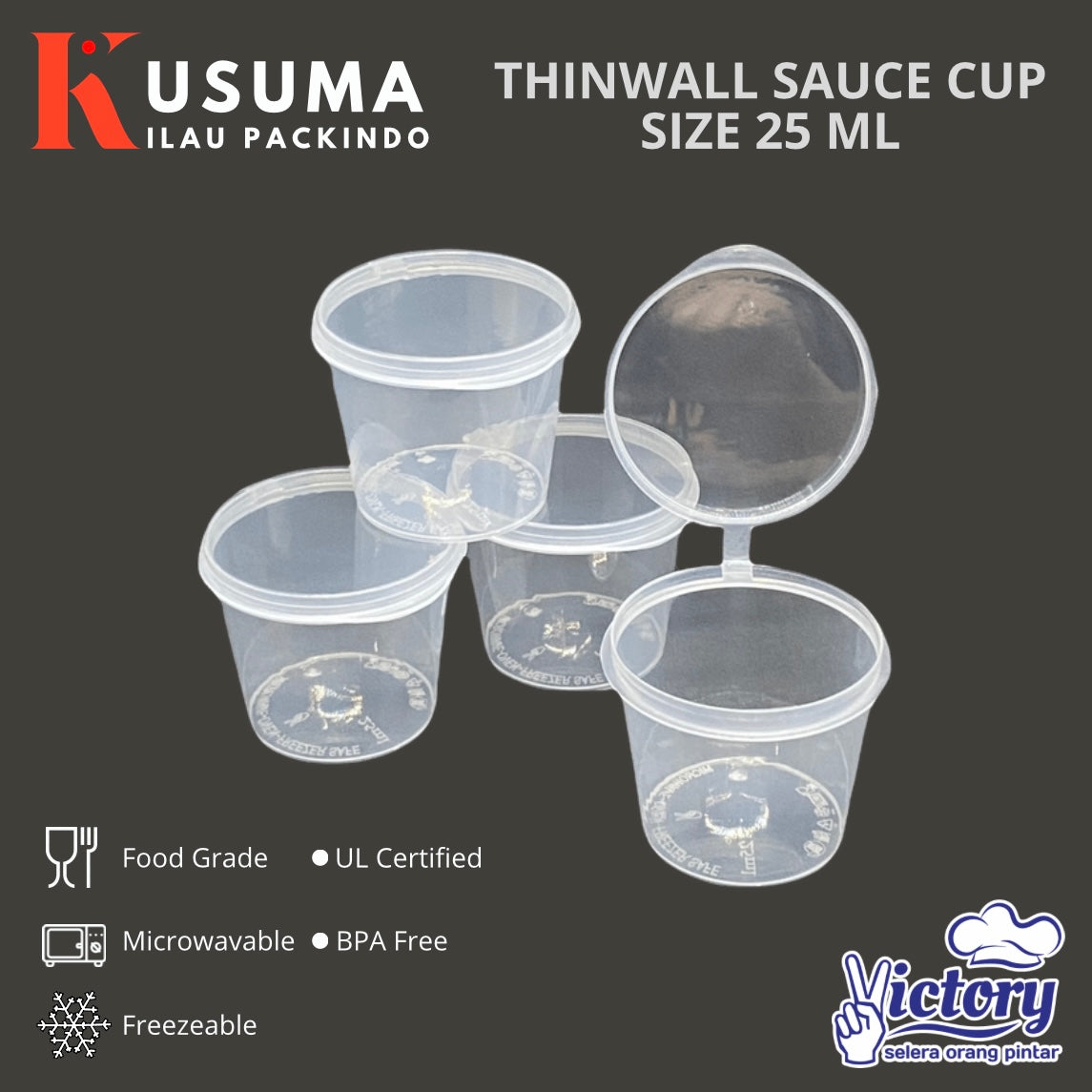 VICTORY THINWALL SAUCE CUP 25 ML