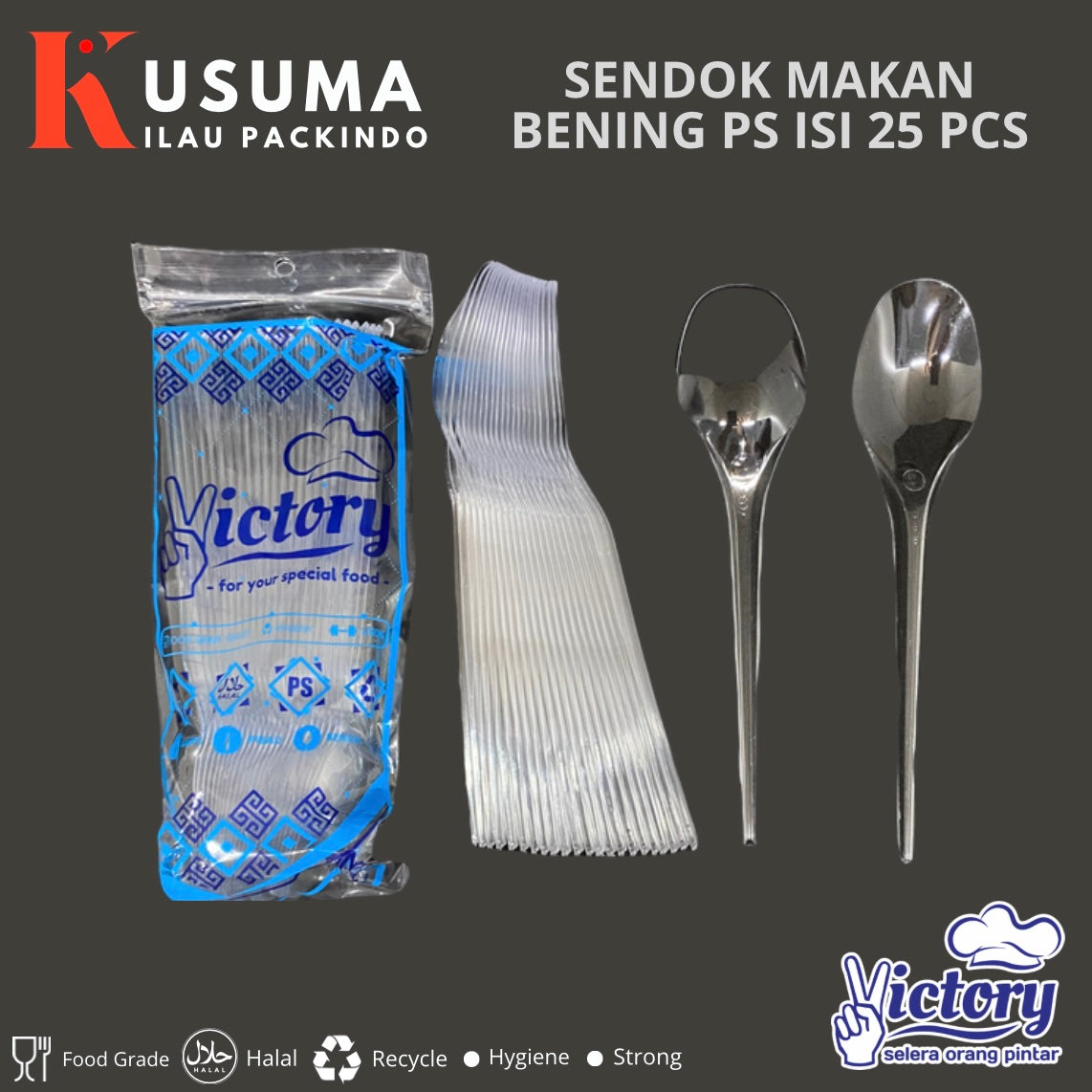 VICTORY SENDOK MAKAN PS BENING 25 PCS