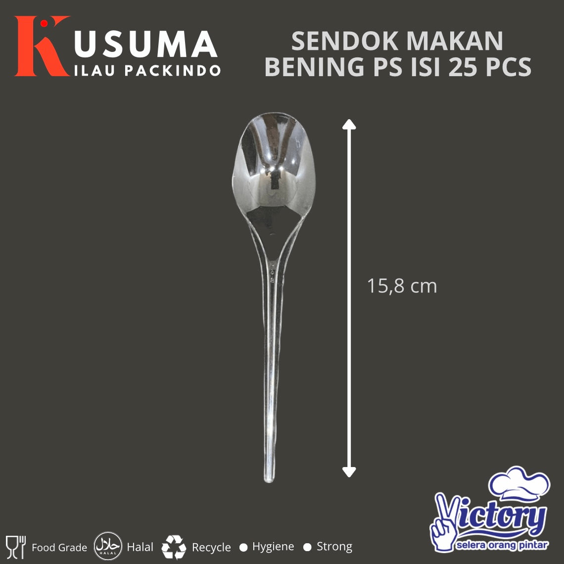 VICTORY SENDOK MAKAN PS BENING 25 PCS