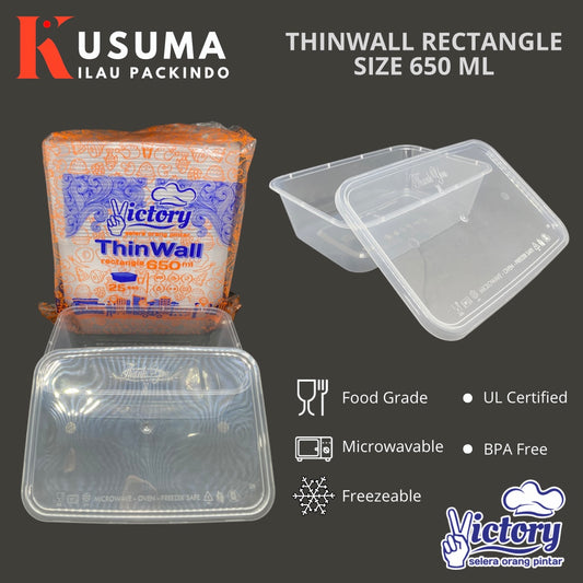 VICTORY THINWALL RECTANGLE 650 ML