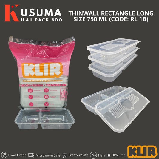 KLIR THINWALL RECTANGLE LONG (RL 1B) 750 ML