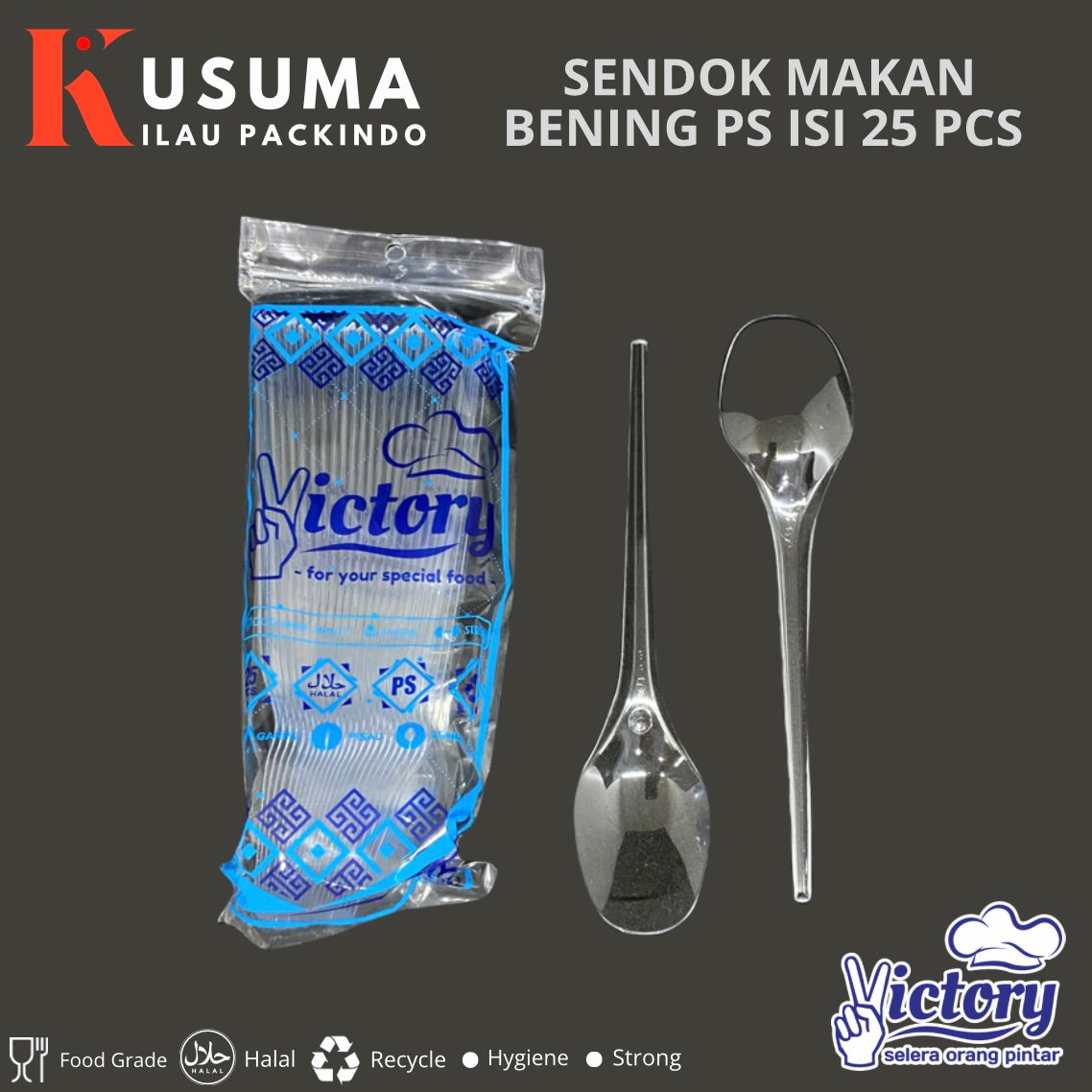 VICTORY SENDOK MAKAN PS BENING 25 PCS